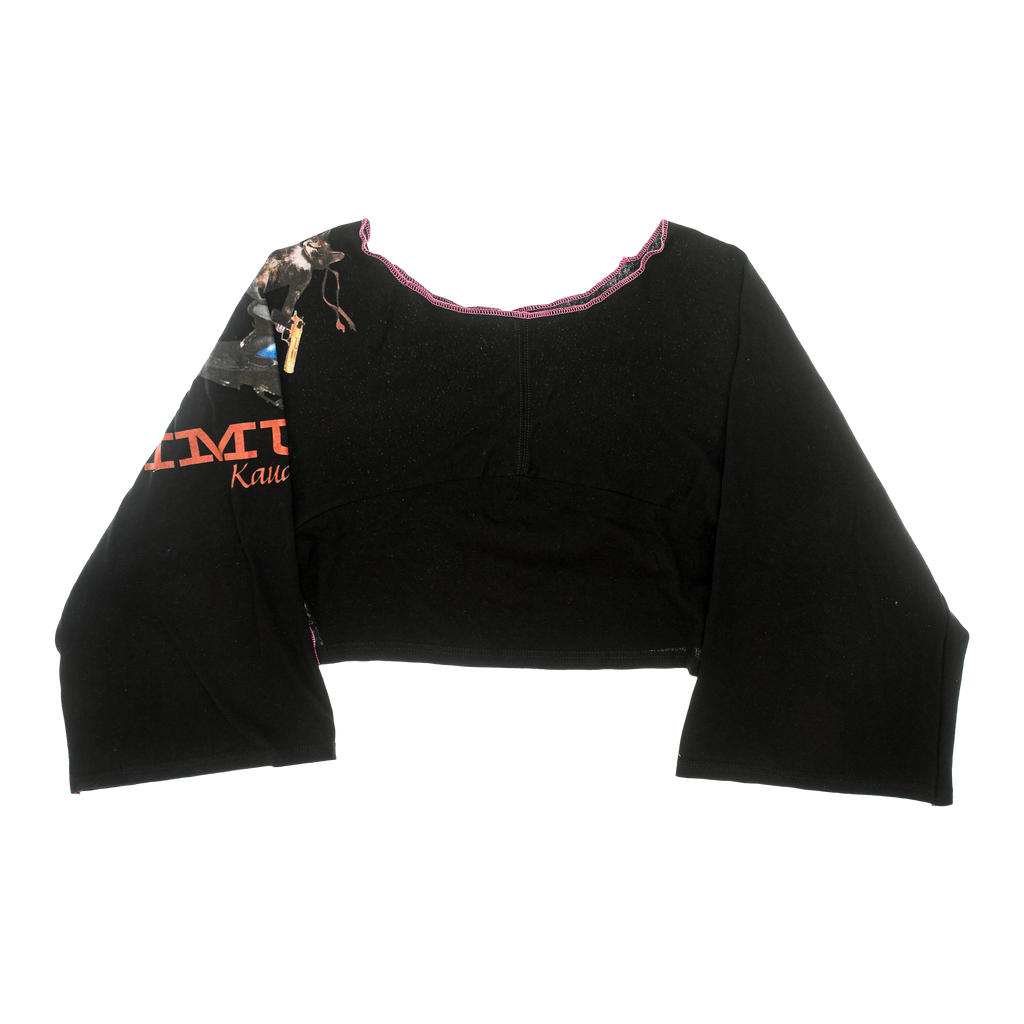 Funny Hawaii Cat Reversible Crop Top