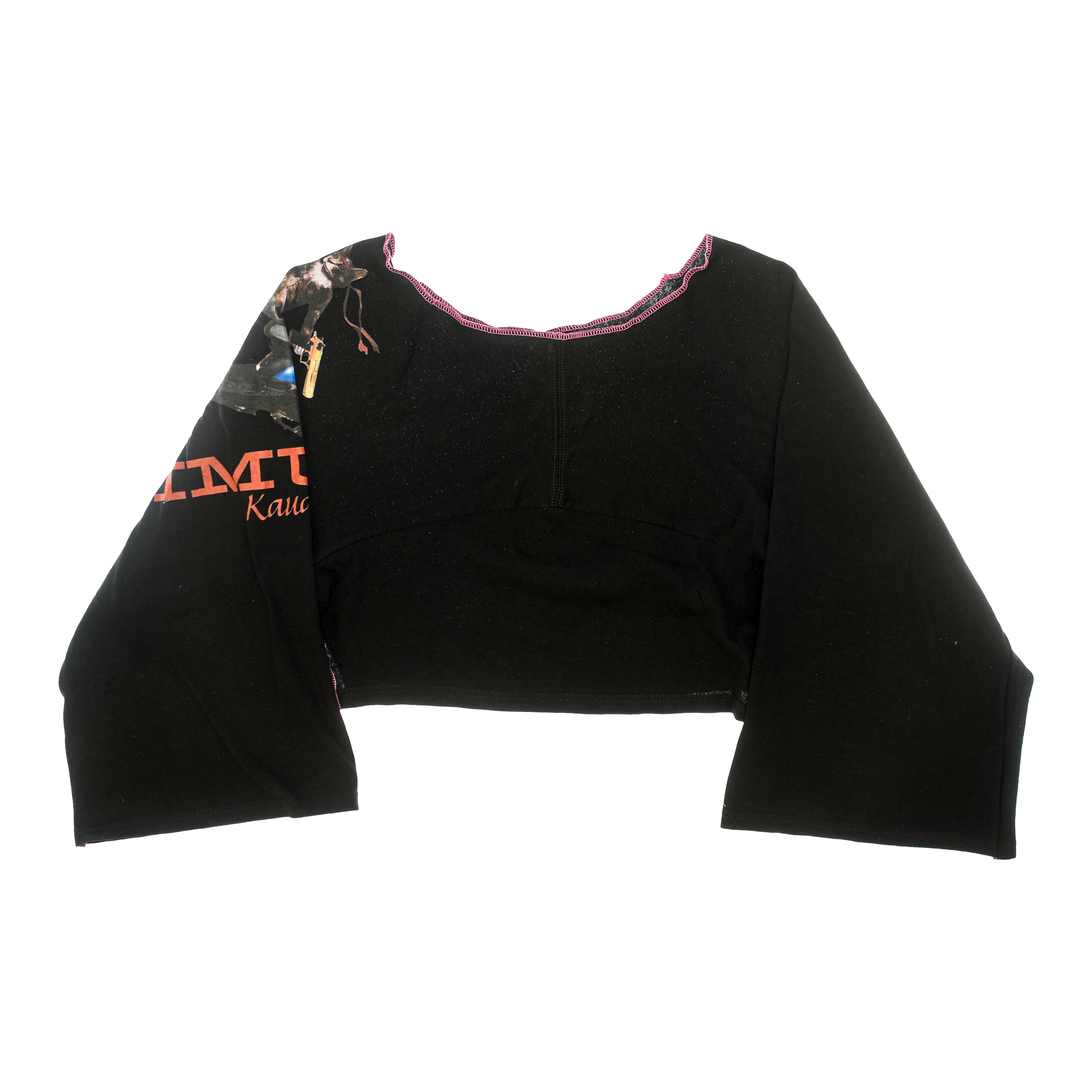 Funny Hawaii Cat Reversible Crop Top