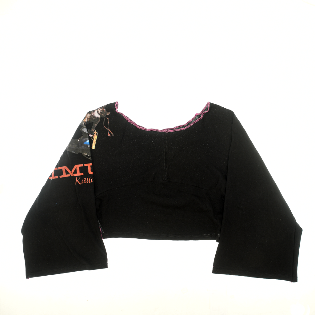 Funny Hawaii Cat Reversible Crop Top
