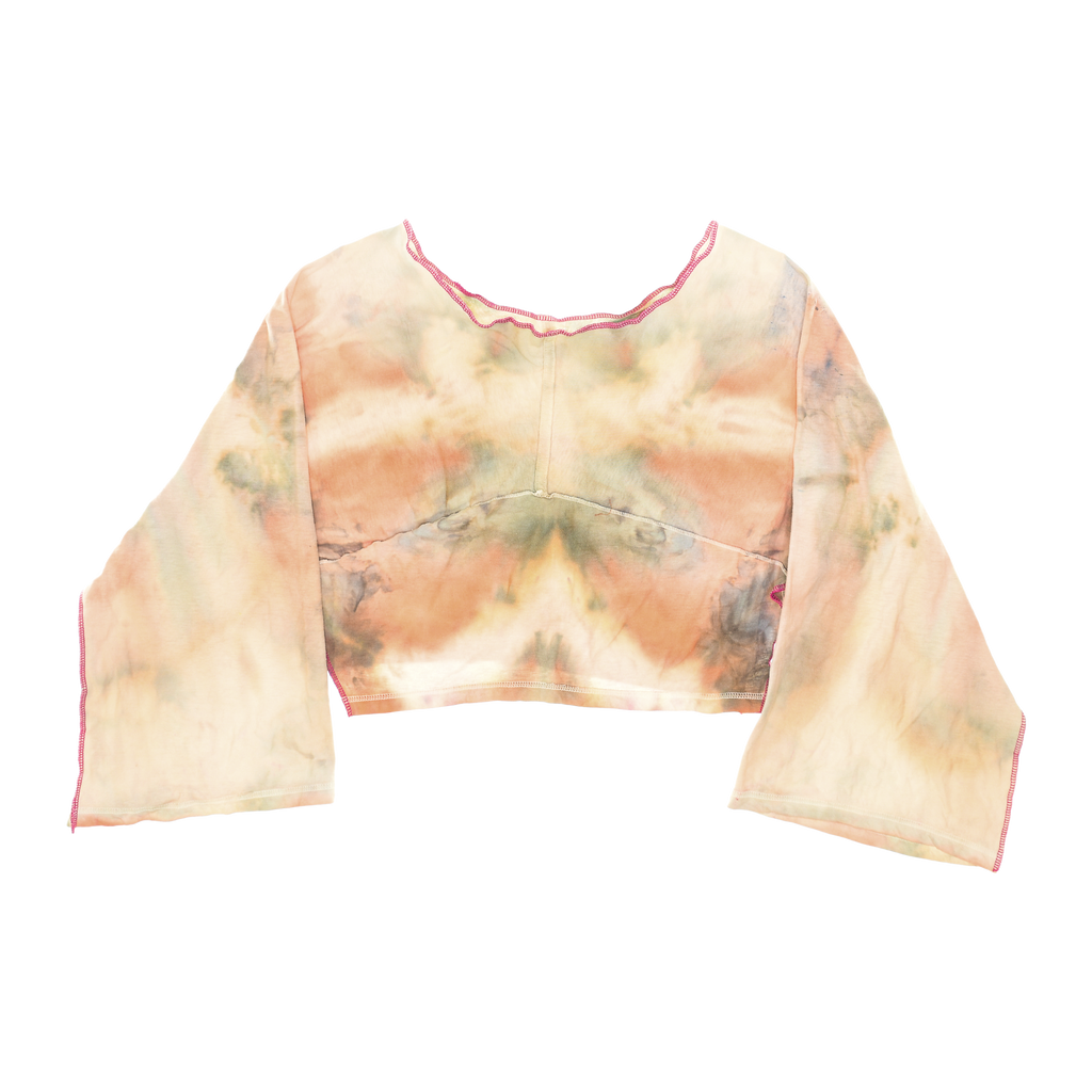 Puppy Dog Ice Dye Reversible Crop Top