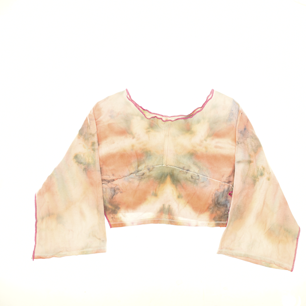 Puppy Dog Ice Dye Reversible Crop Top