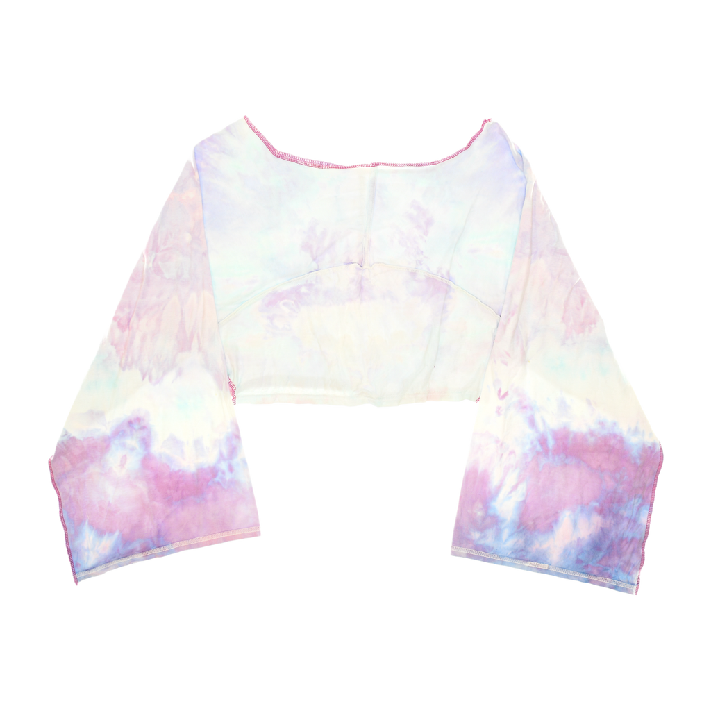 Pastel Tie Dye Reversible Crop Top