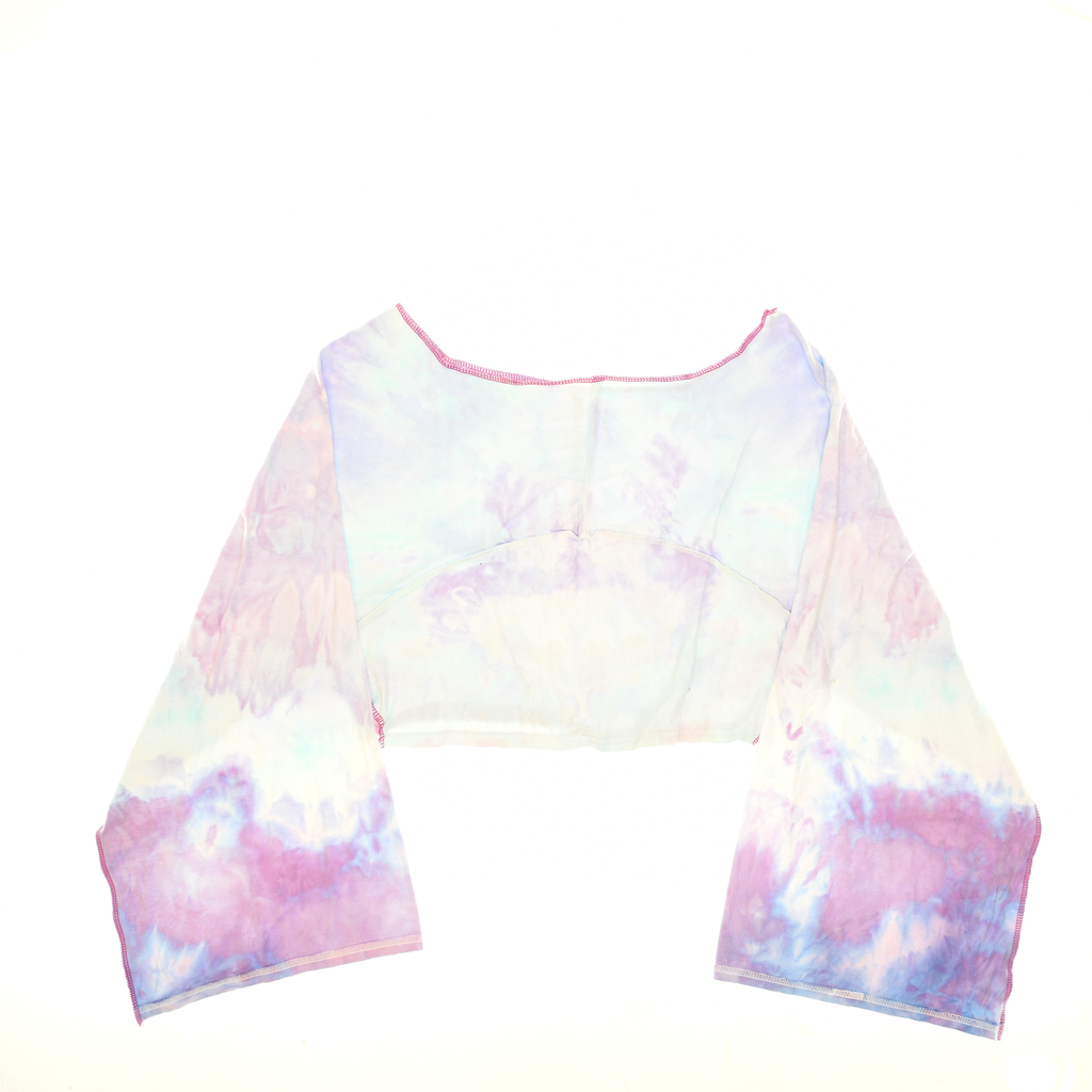 Pastel Tie Dye Reversible Crop Top