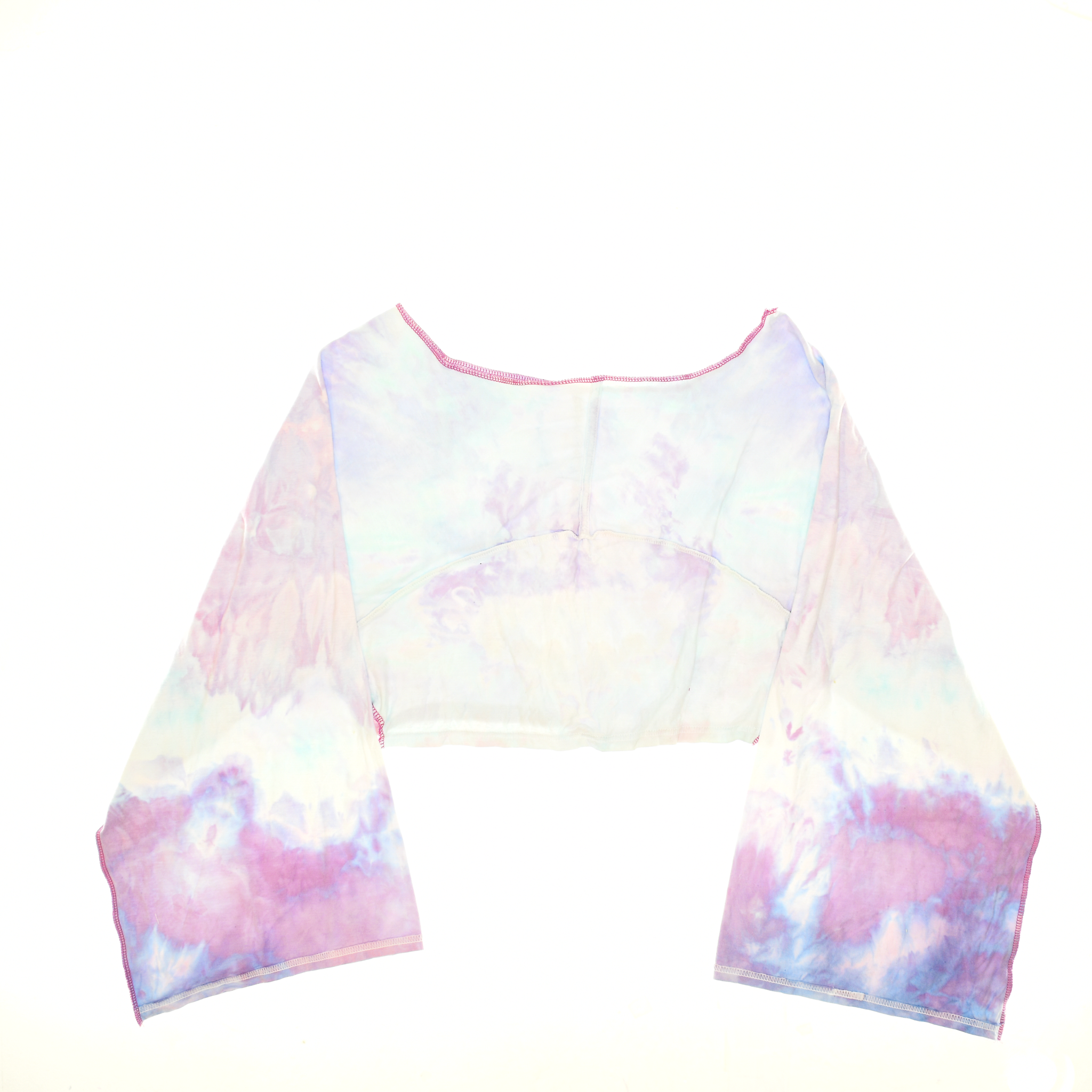 Pastel Tie Dye Reversible Crop Top