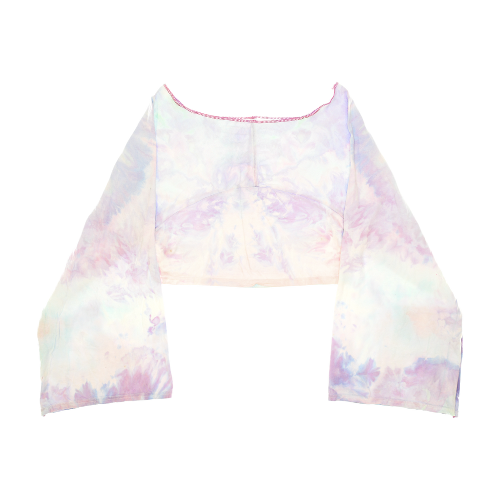 Pastel Tie Dye Reversible Crop Top