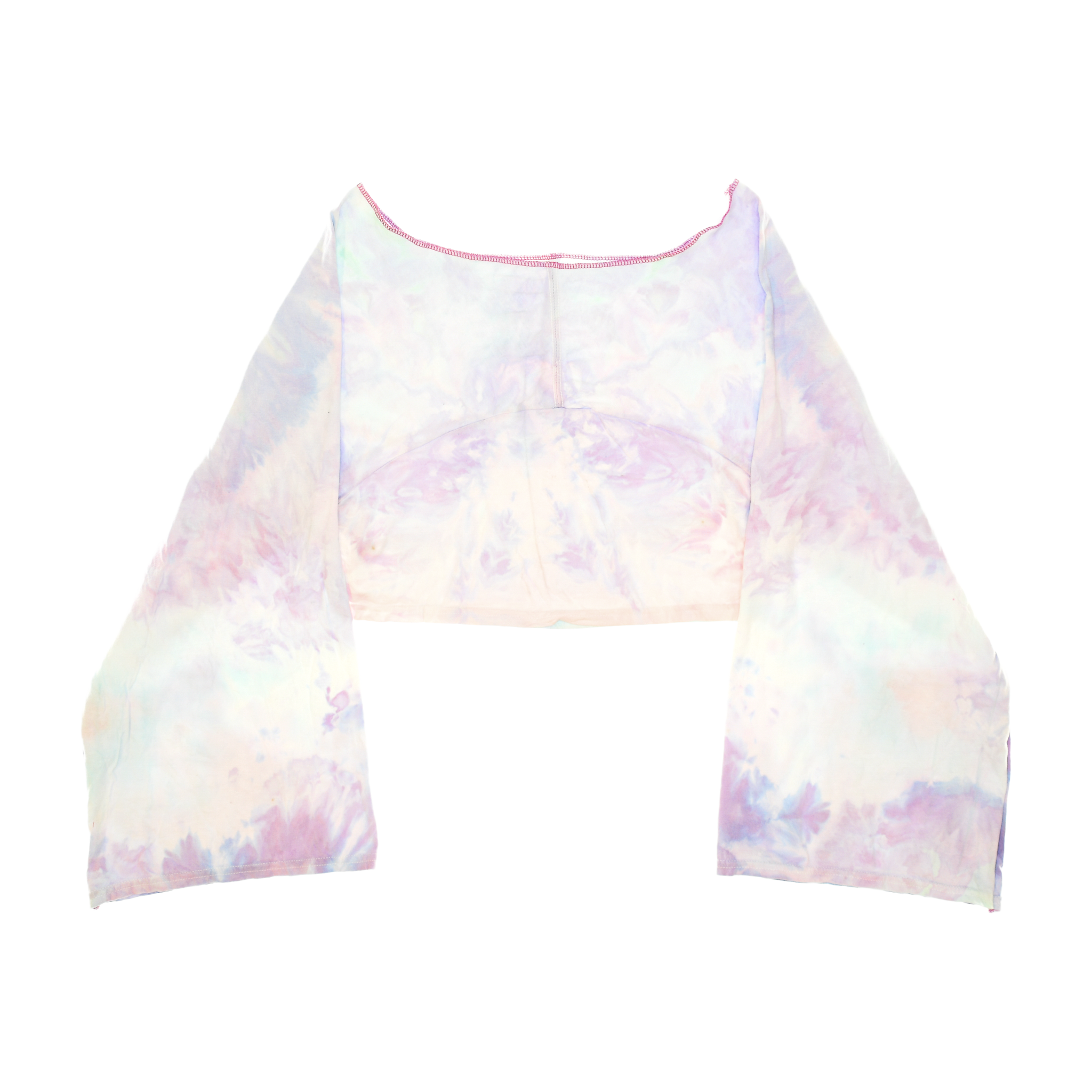Pastel Tie Dye Reversible Crop Top
