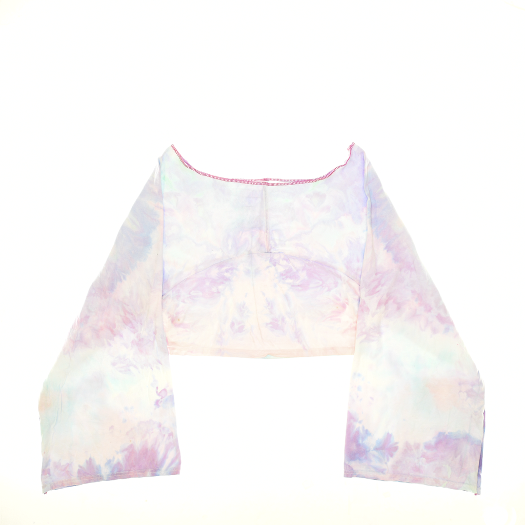 Pastel Tie Dye Reversible Crop Top