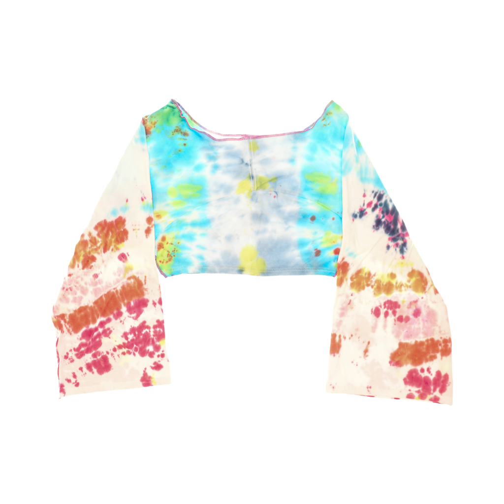Vibrant Tie Dye Reversible Crop Top