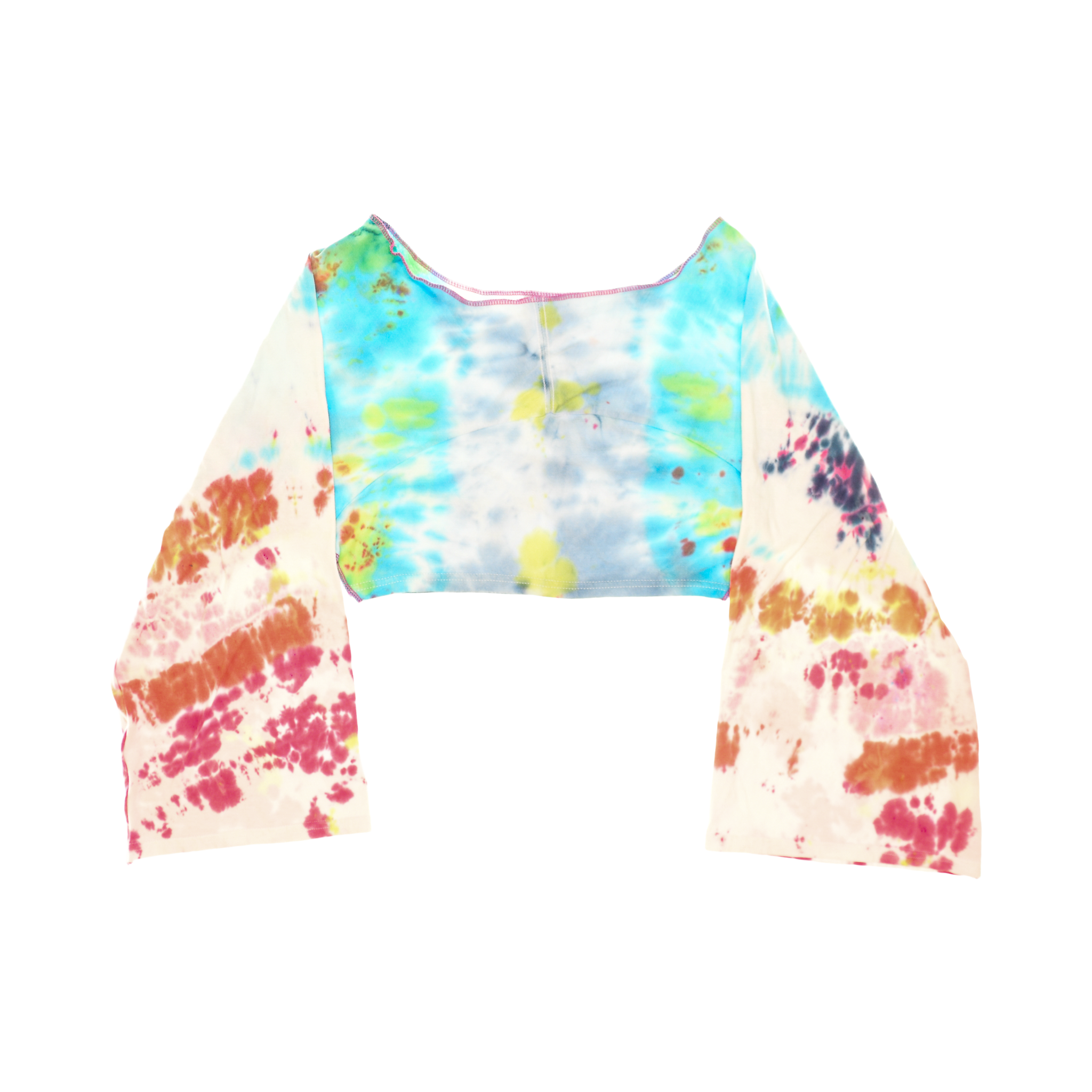 Vibrant Tie Dye Reversible Crop Top
