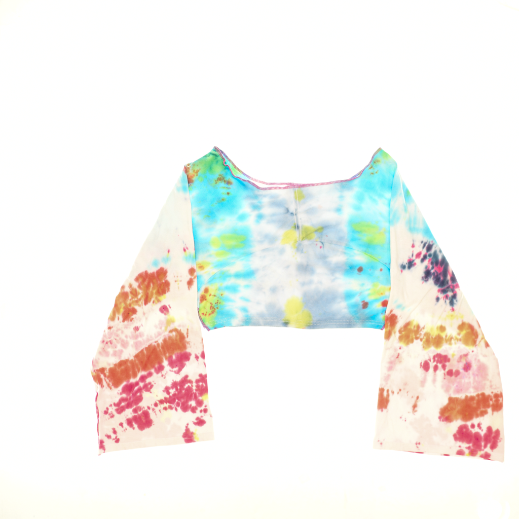 Vibrant Tie Dye Reversible Crop Top