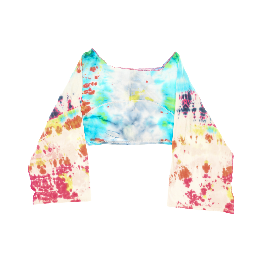 Vibrant Tie Dye Reversible Crop Top
