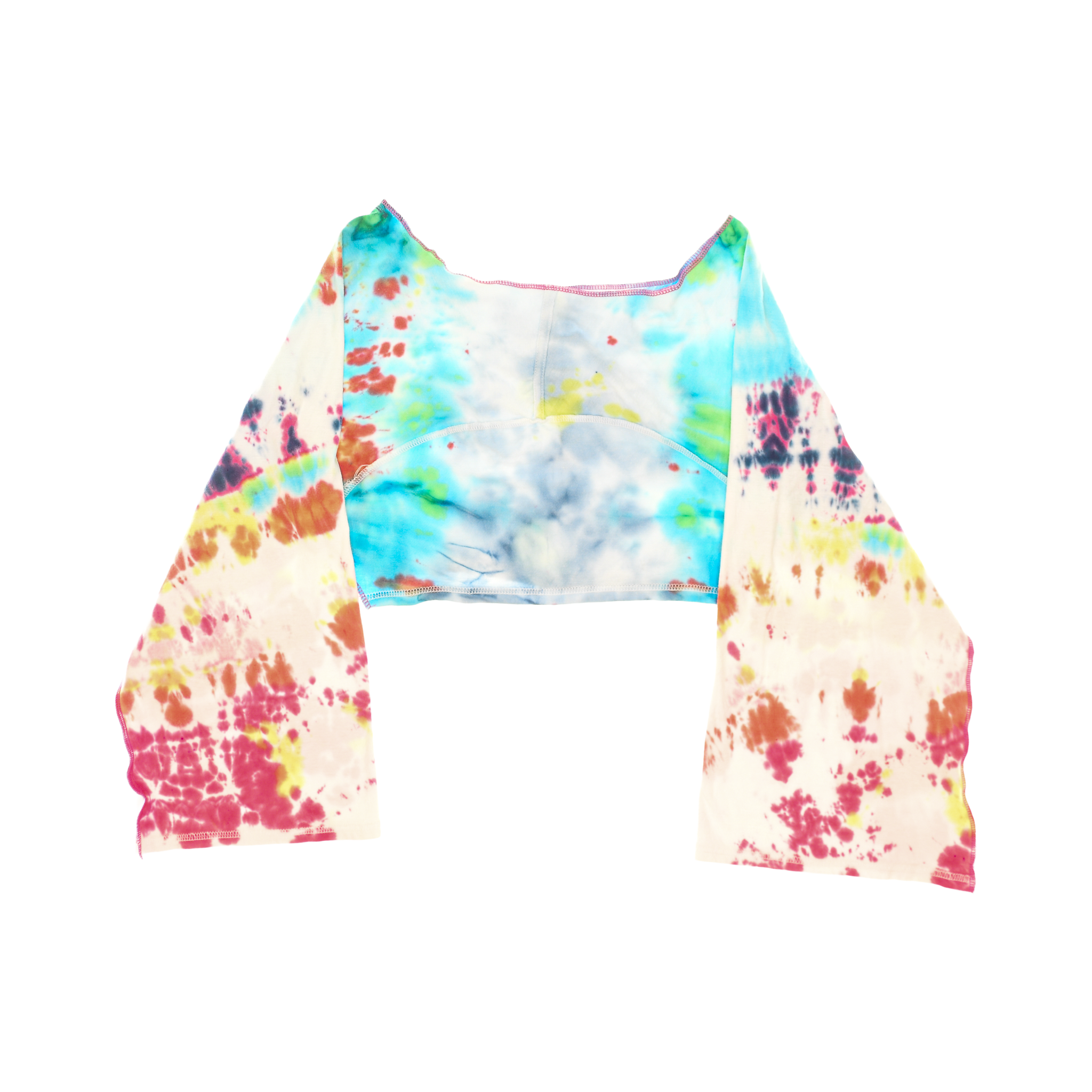 Vibrant Tie Dye Reversible Crop Top
