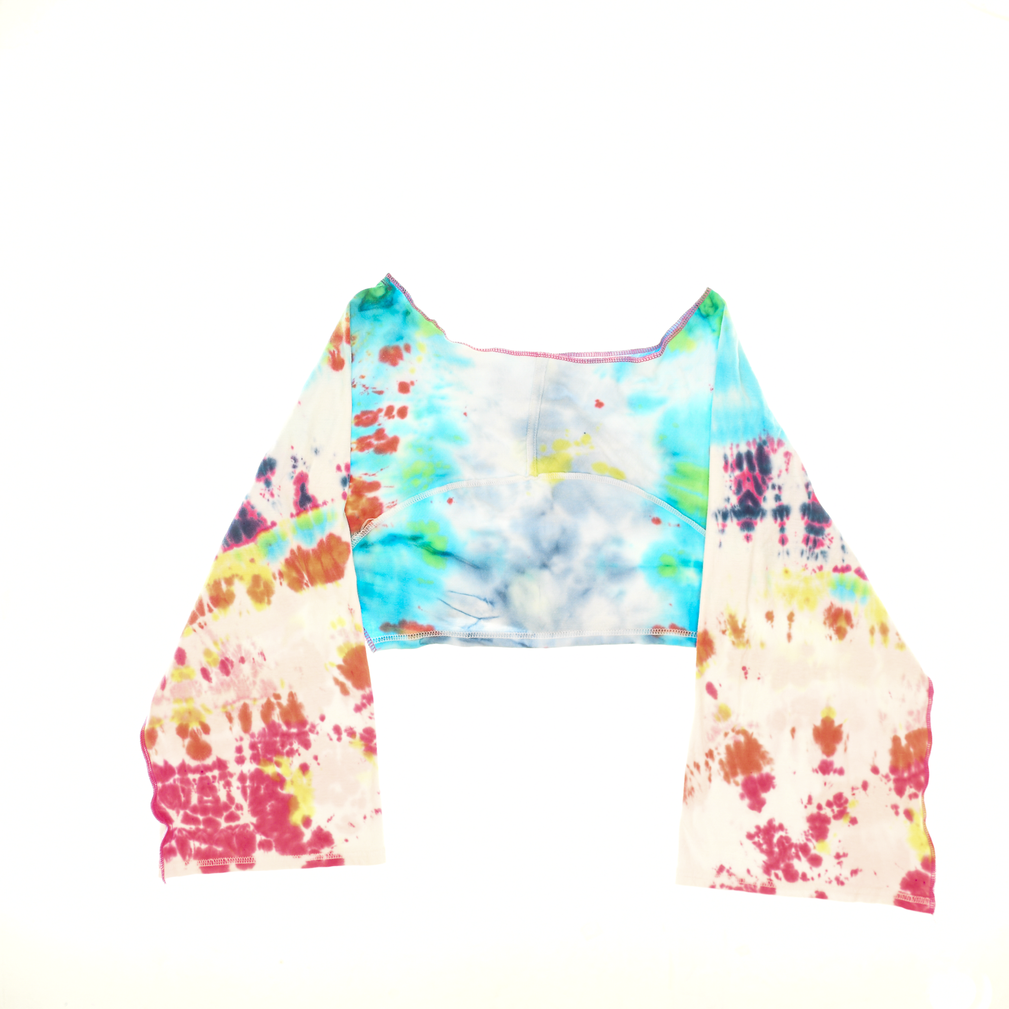 Vibrant Tie Dye Reversible Crop Top