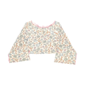 Seashell Print Reversible Crop Top