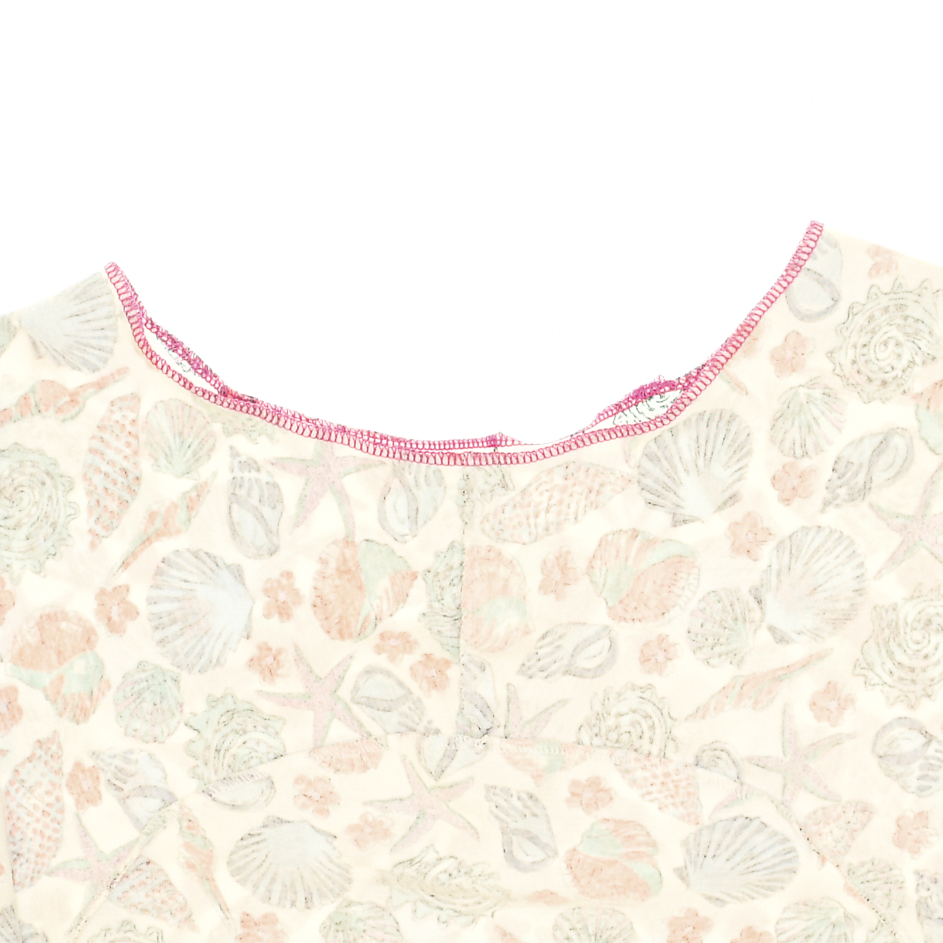 Seashell Print Reversible Crop Top