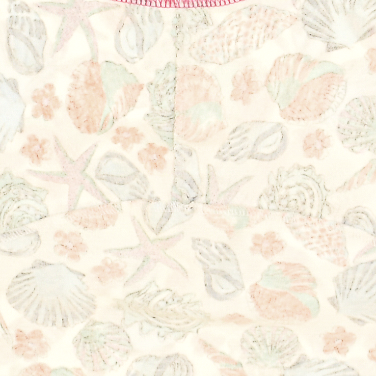 Seashell Print Reversible Crop Top