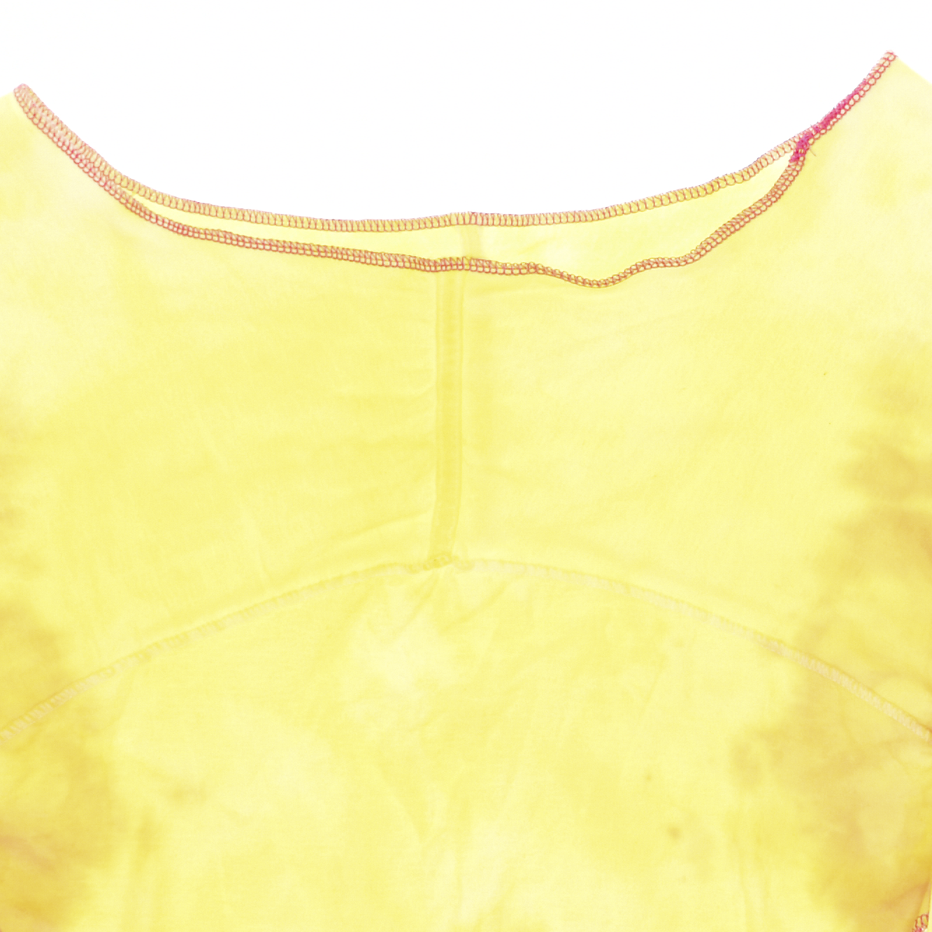 Yellow Tie Dye Reversible Crop Top