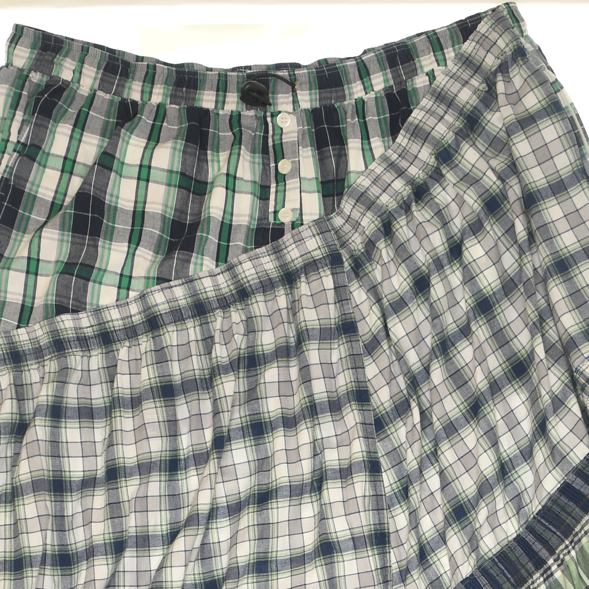 Green Asymmetrical Boxer Skirt Maxi