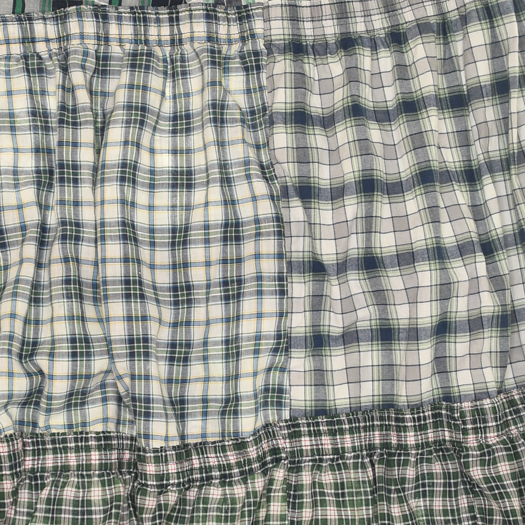 Green Asymmetrical Boxer Skirt Maxi