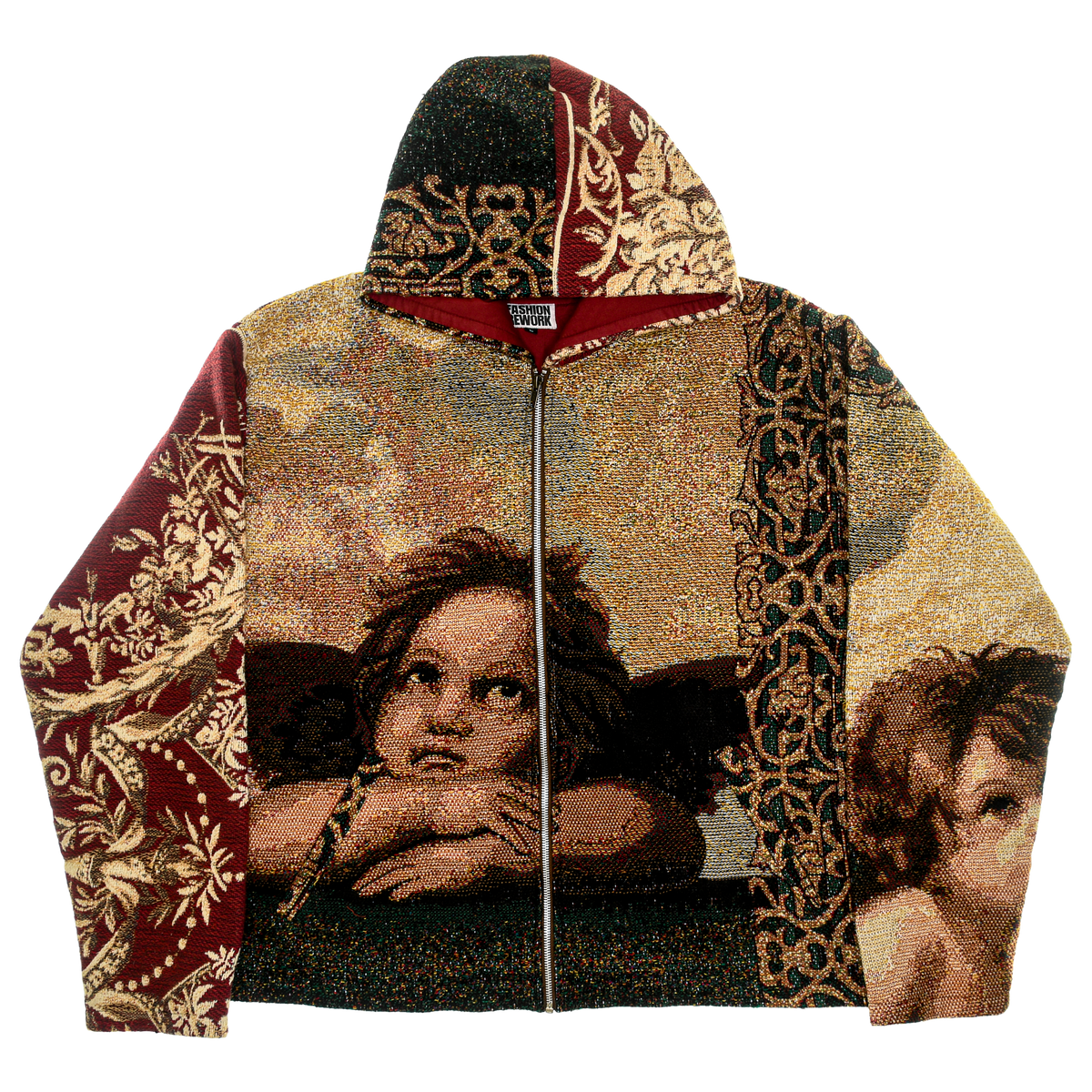Cherubim Angel Double Tapestry Zip Through