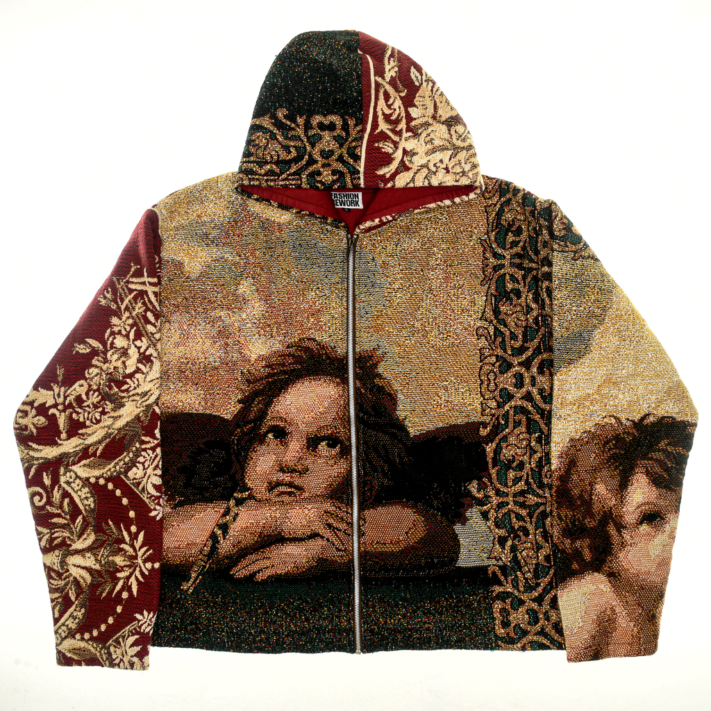 Cherubim Angel Double Tapestry Zip Through