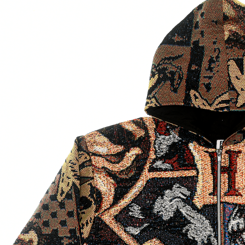 Hufflepuff House Double Tapestry Zip Through