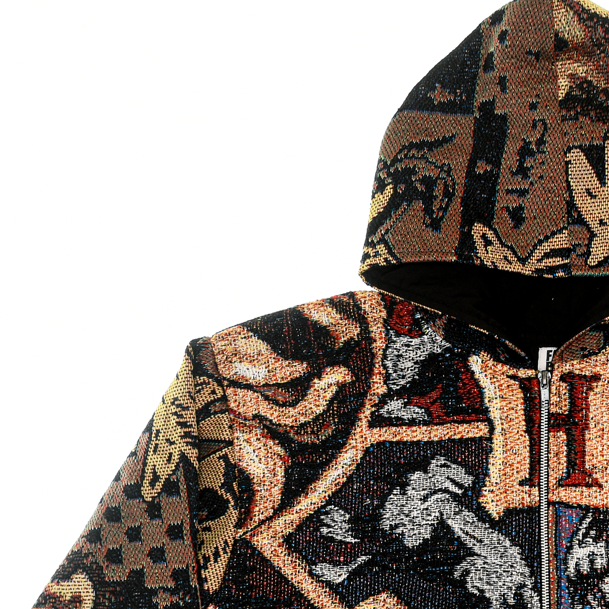 Hufflepuff House Double Tapestry Zip Through
