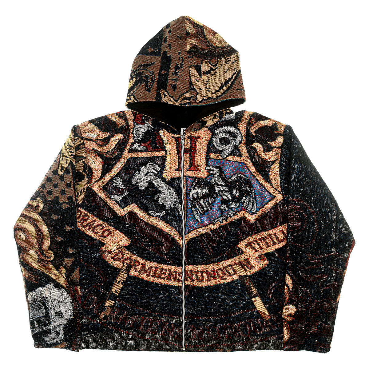 Hufflepuff House Double Tapestry Zip Through