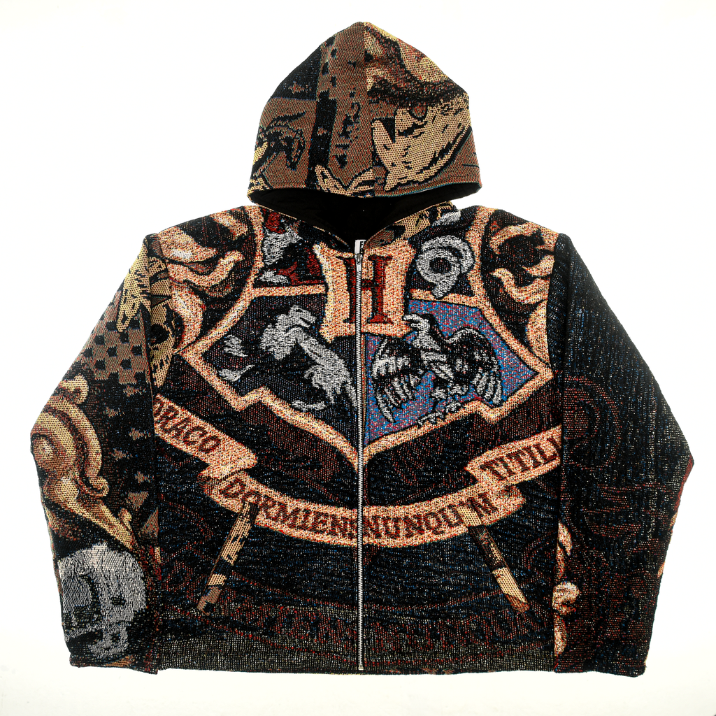 Hufflepuff House Double Tapestry Zip Through