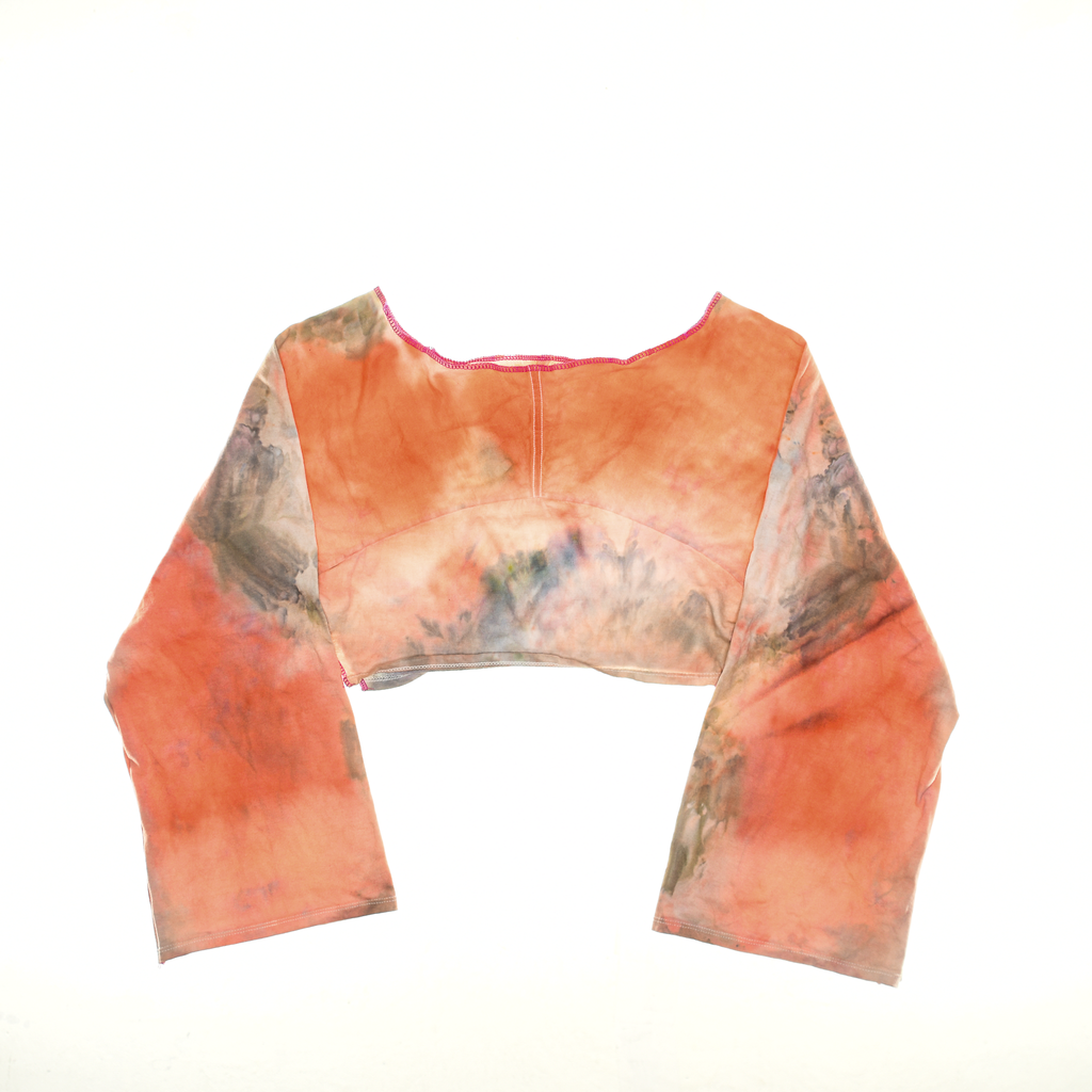 Bright Ice Dye Reversible Crop Top