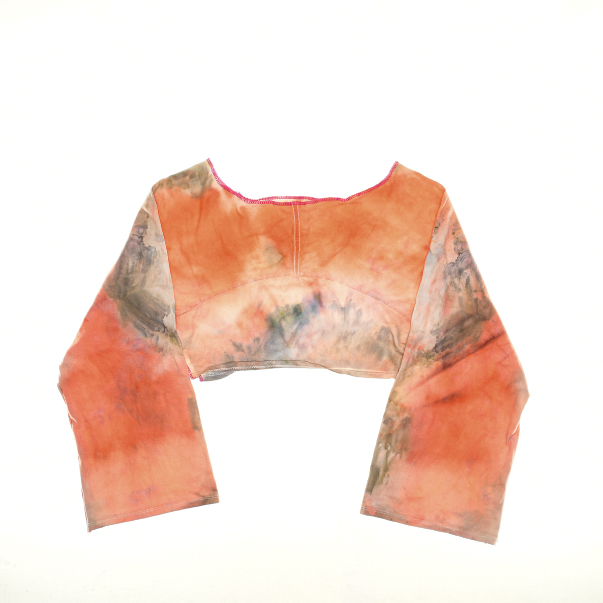 Bright Ice Dye Reversible Crop Top