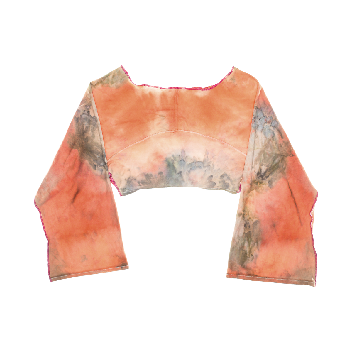 Bright Ice Dye Reversible Crop Top
