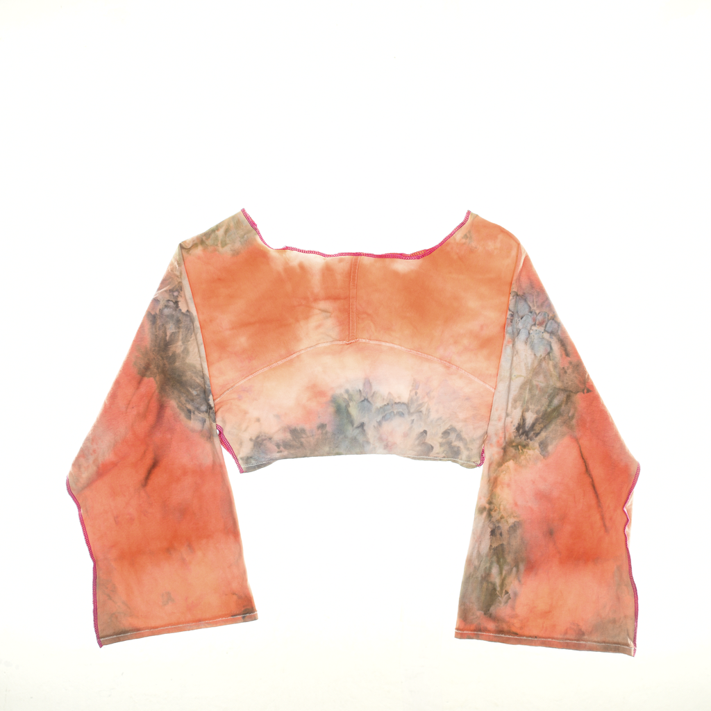 Bright Ice Dye Reversible Crop Top