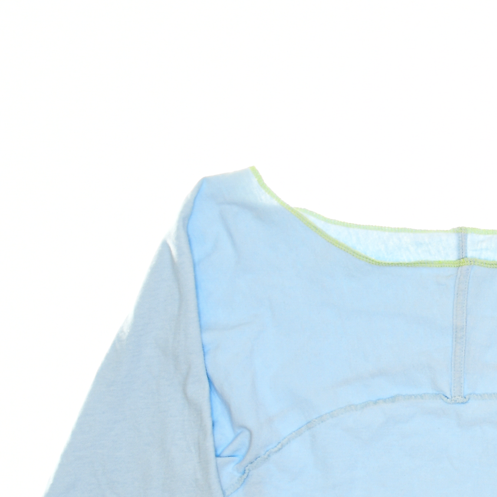 Light Blue Owl Reversible Crop Top