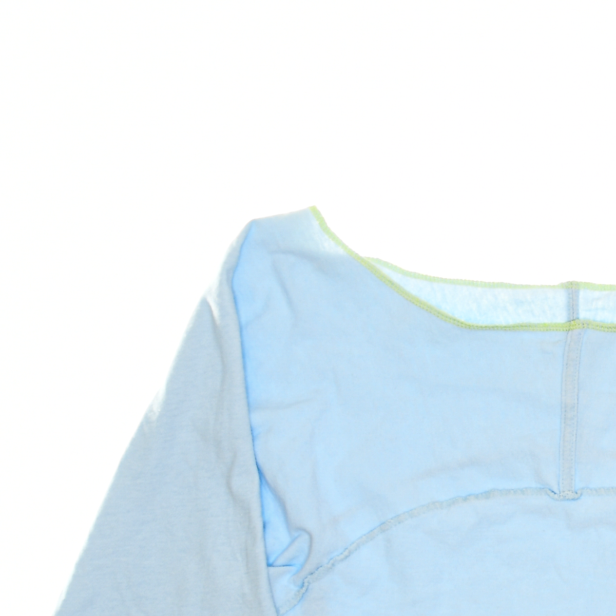 Light Blue Owl Reversible Crop Top