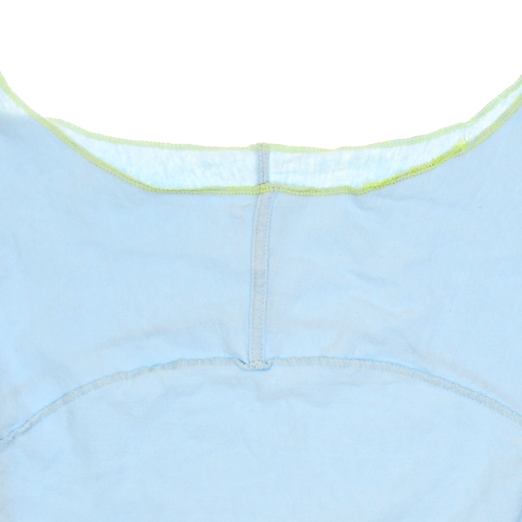 Light Blue Owl Reversible Crop Top