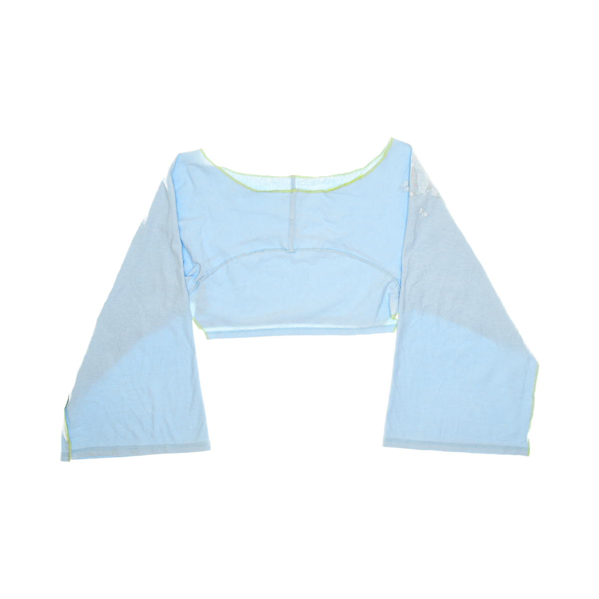 Light Blue Owl Reversible Crop Top