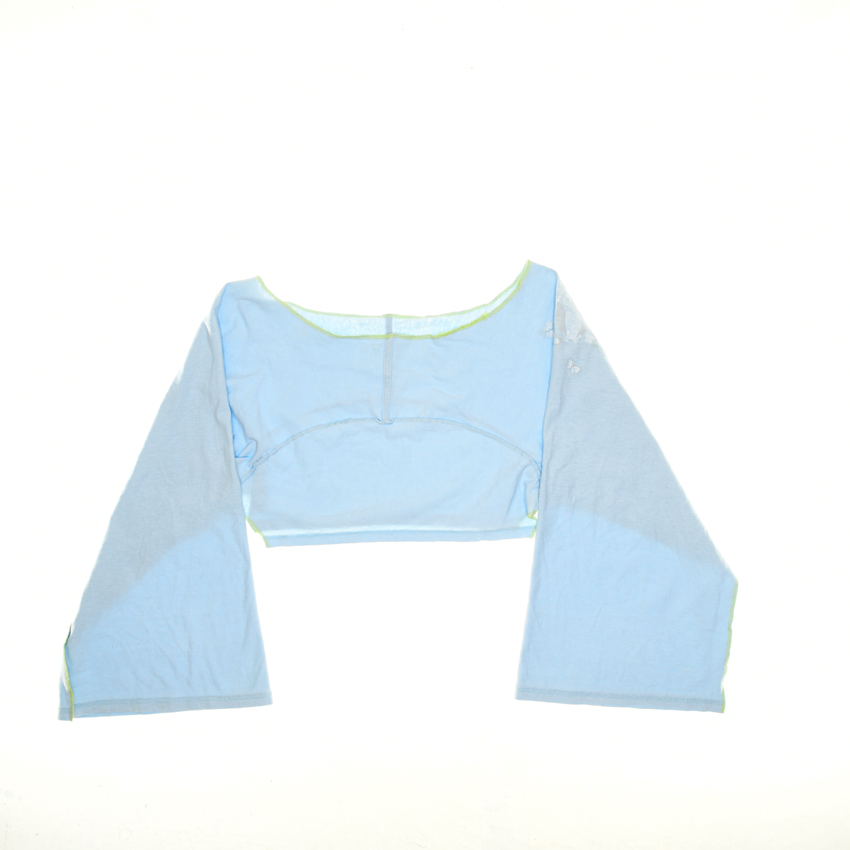 Light Blue Owl Reversible Crop Top