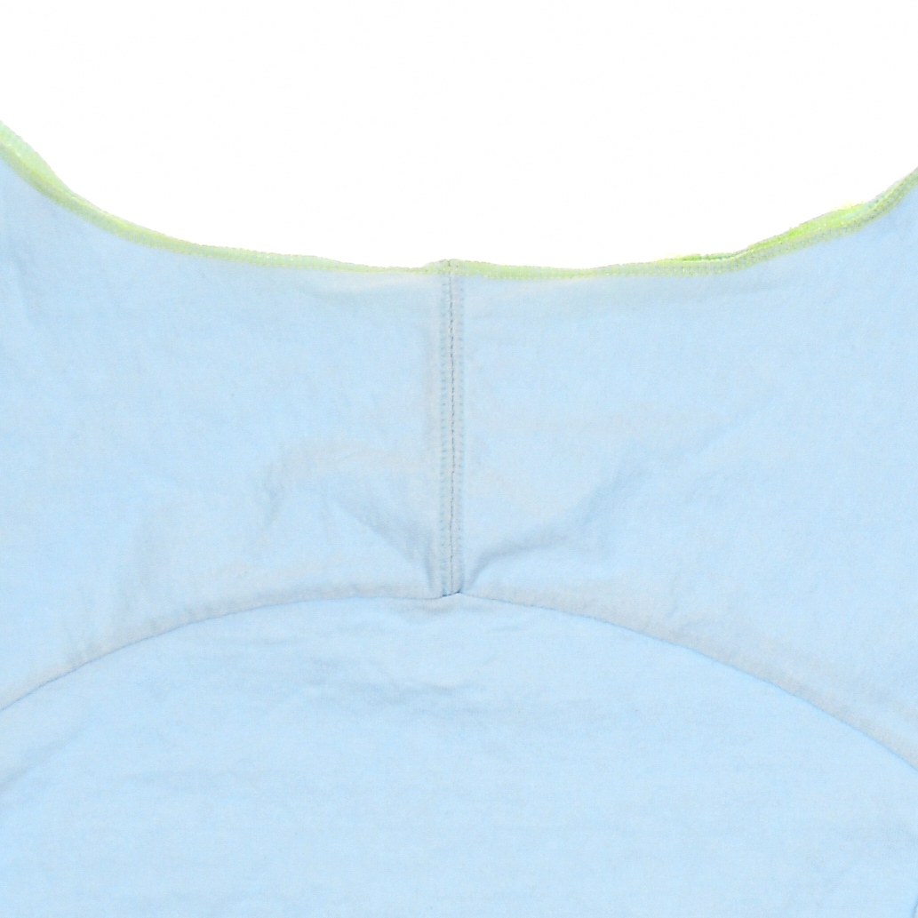 Light Blue Owl Reversible Crop Top