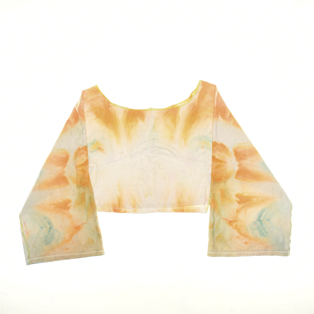 Conan O'Brien Ice Dye Reversible Crop Top