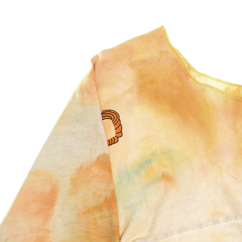 Conan O'Brien Ice Dye Reversible Crop Top
