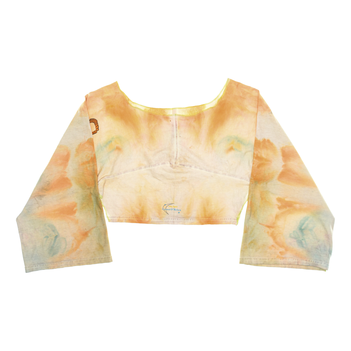 Conan O'Brien Ice Dye Reversible Crop Top
