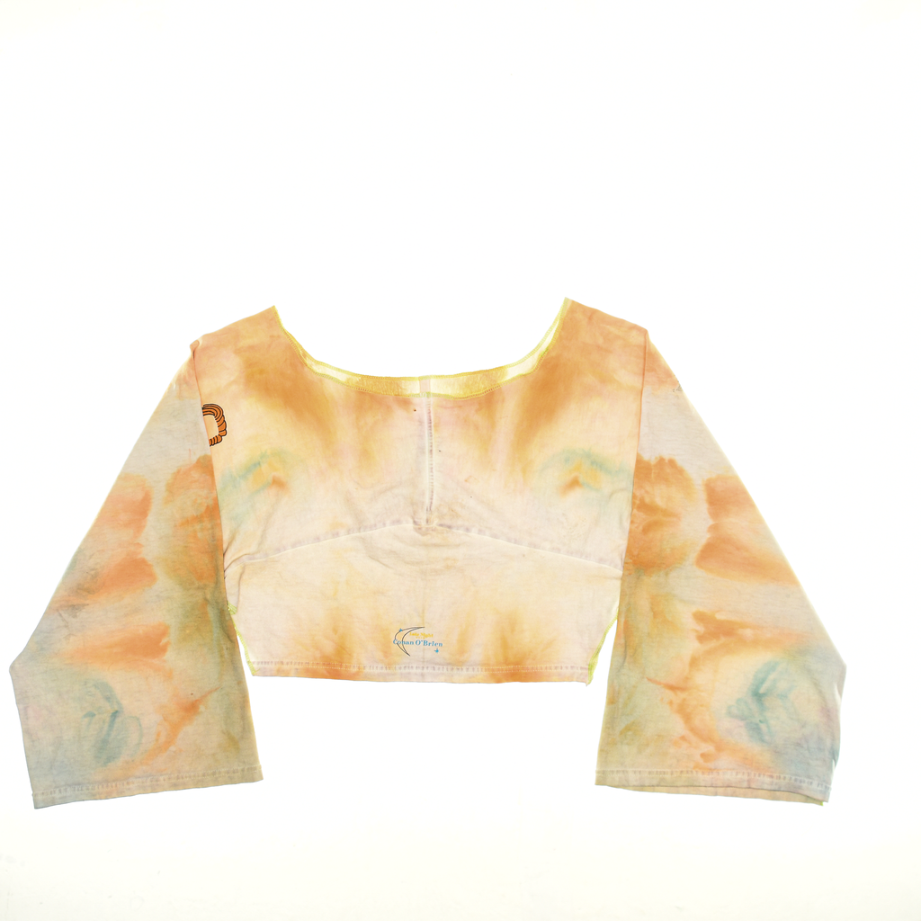 Conan O'Brien Ice Dye Reversible Crop Top