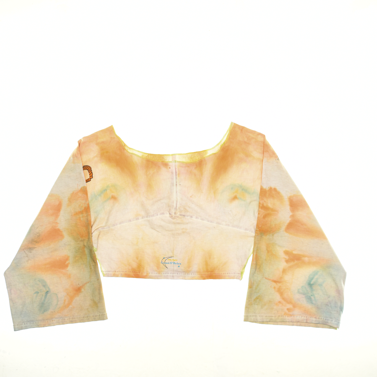 Conan O'Brien Ice Dye Reversible Crop Top