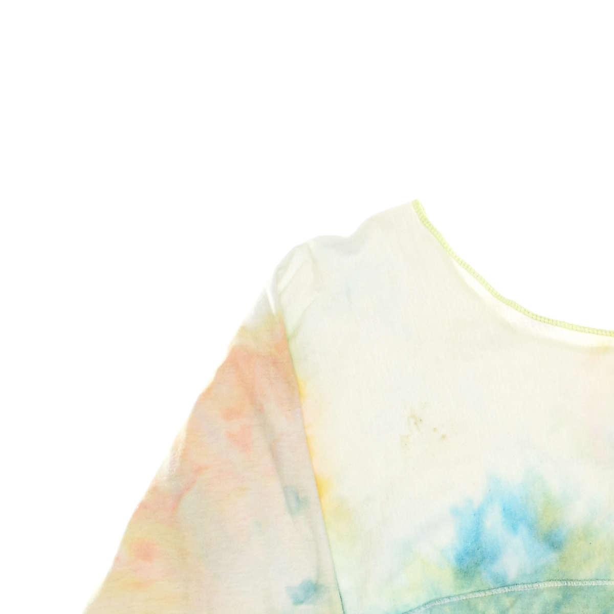 Blue Ice Dye Reversible Crop Top