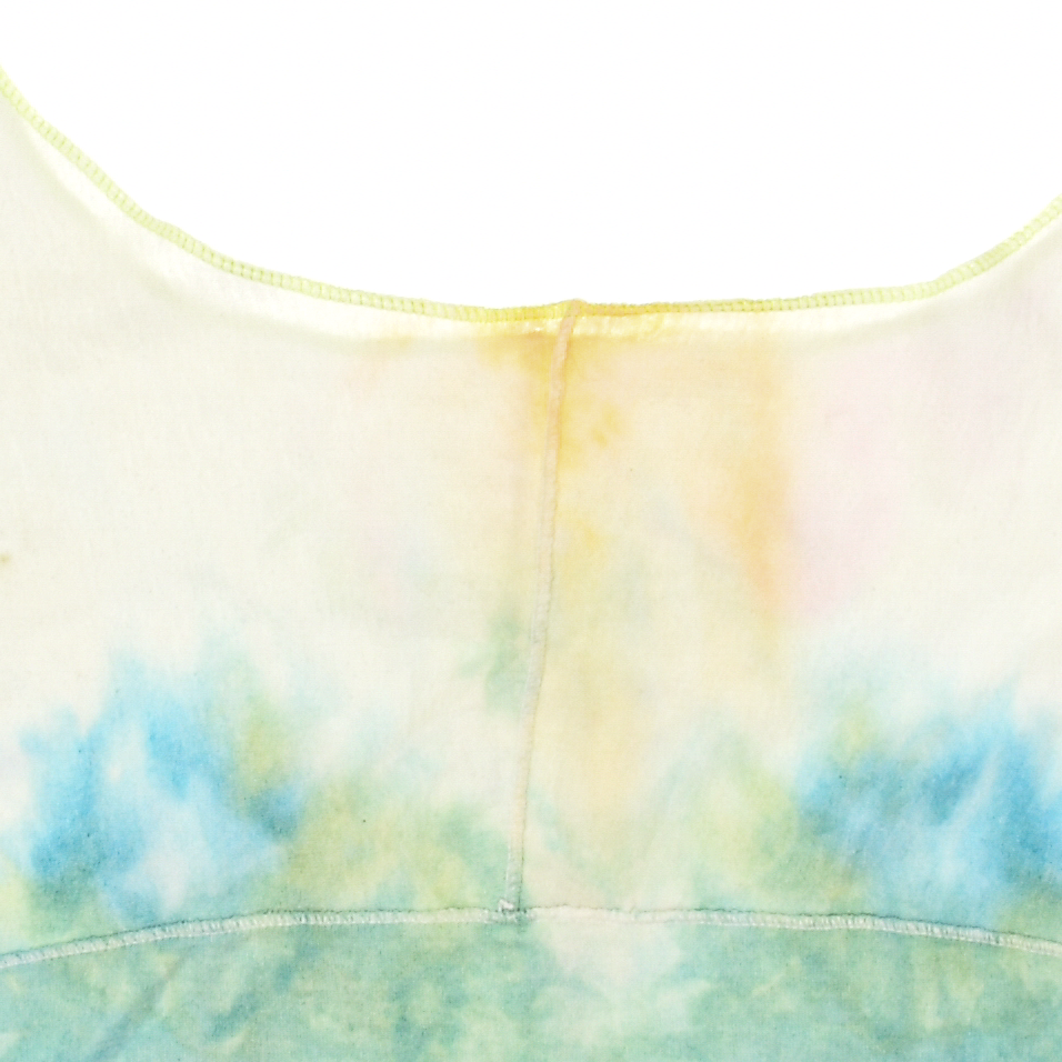 Blue Ice Dye Reversible Crop Top