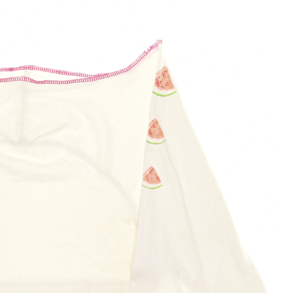 White Watermelon Reversible Crop Top