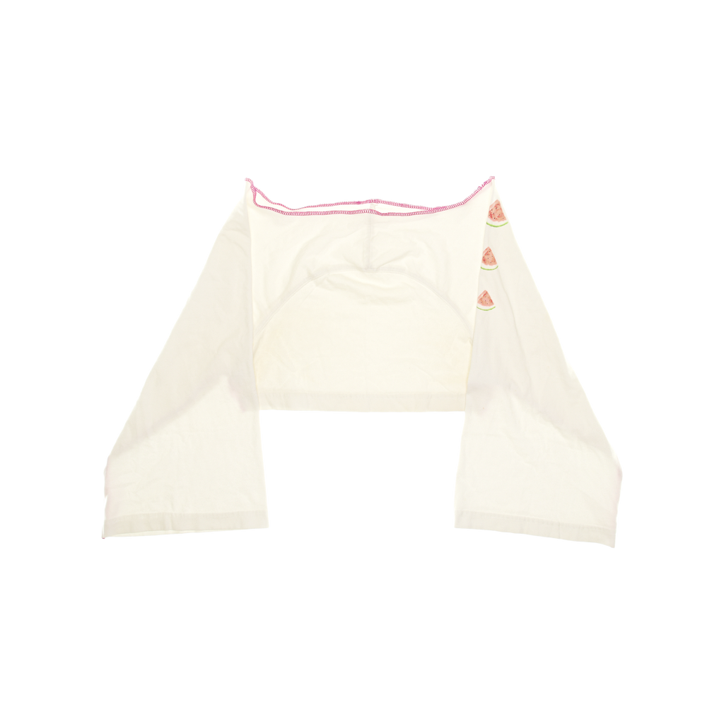 White Watermelon Reversible Crop Top