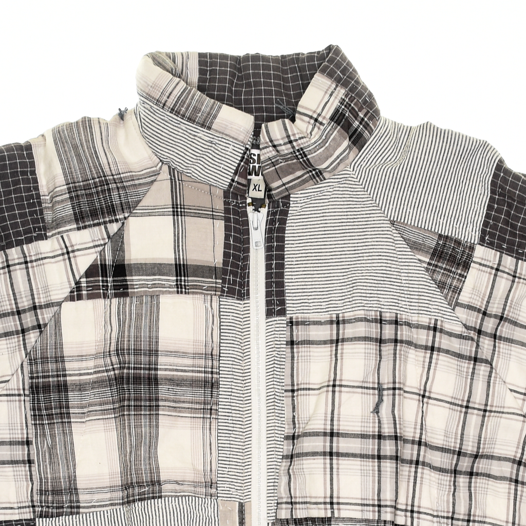Gray Patchwork Classic Quilt Bomber