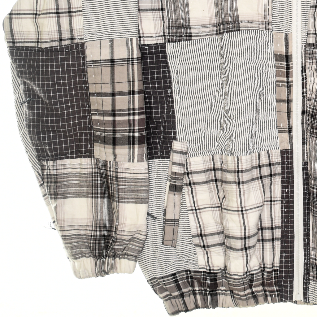 Gray Patchwork Classic Quilt Bomber